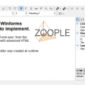 Zoople HTML Editor .NET for Winforms v1.5.1.2 + Licnese Key