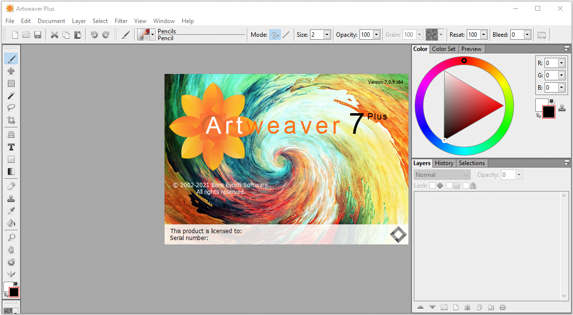 Artweaver Plus 7.0.16.15569 free instals