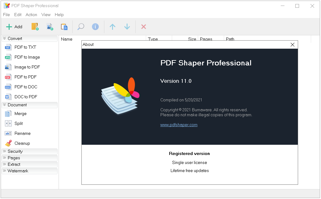 pdf shaper professional key