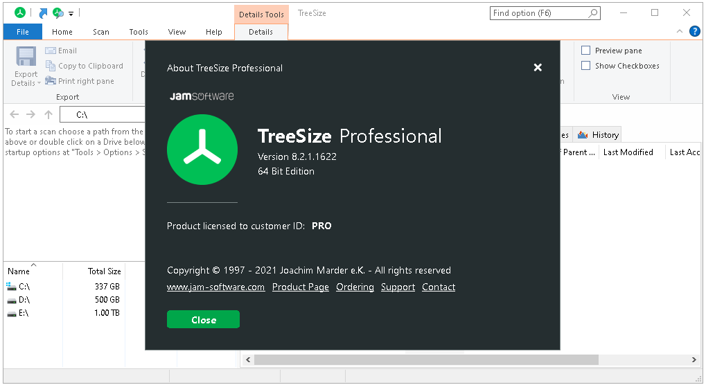 TreeSize Professional 9.0.1.1830 for iphone instal