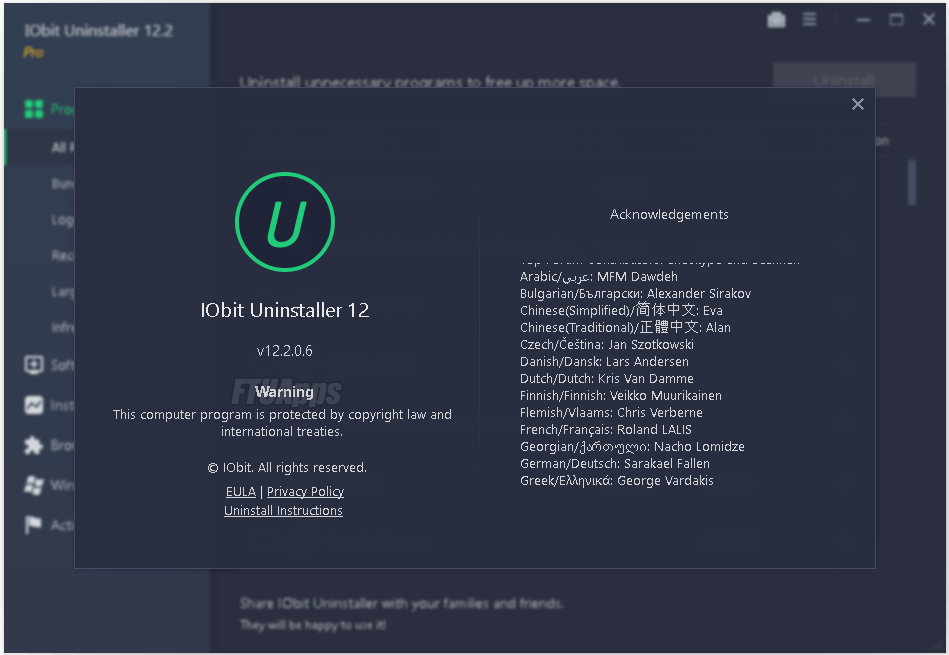 IObit Uninstaller Pro v12.2.0.6 Multilingual Portable