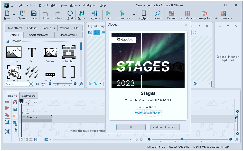 AquaSoft Stages 14.2.13 download the last version for windows